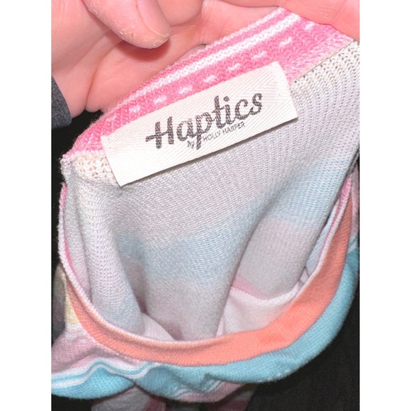 Haptics colorful striped short sleeve top - Picture 6 of 6